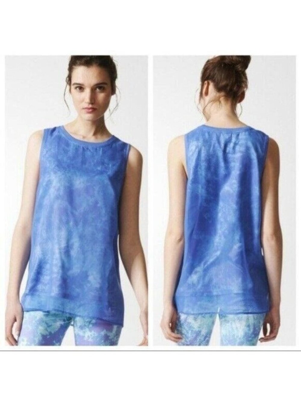 Adidas Originals Womens Shirt Blue Tank Top OE Athletic Ocean Size Medium NEW
